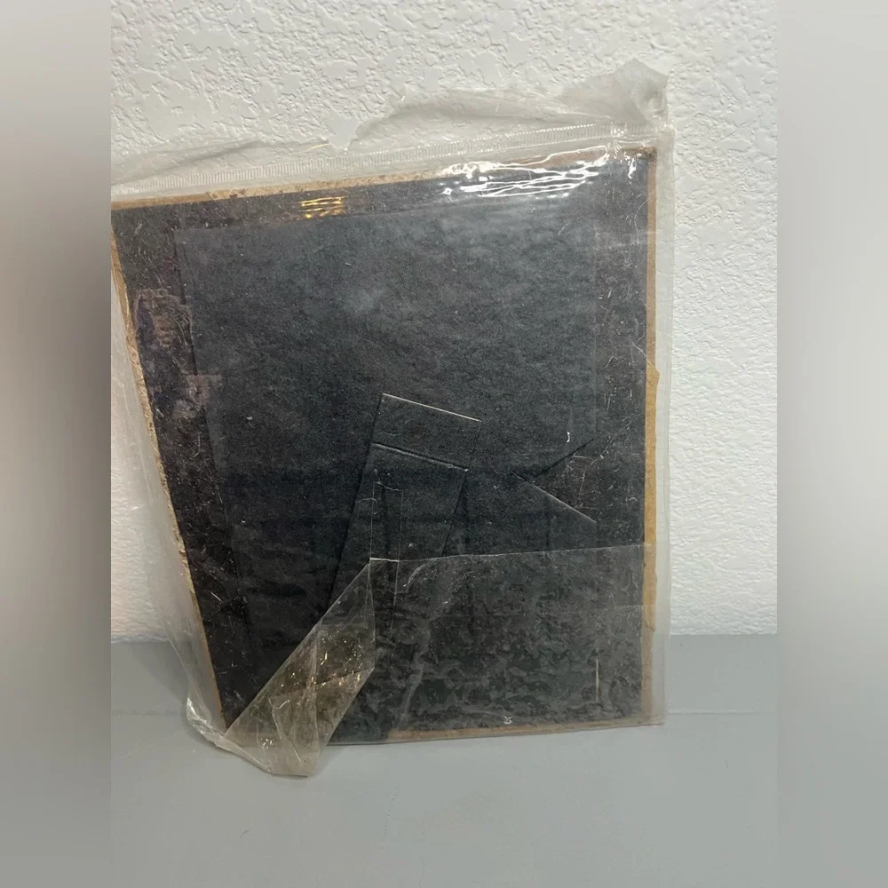 Handmade Natural Fiber Paper Table Top Photo Frame Mixed Media Paper EcoFriendly